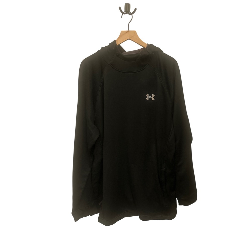 Under Armour Hoodie Mens‎ XXL Black Pullover Long Sleeve Athletic
